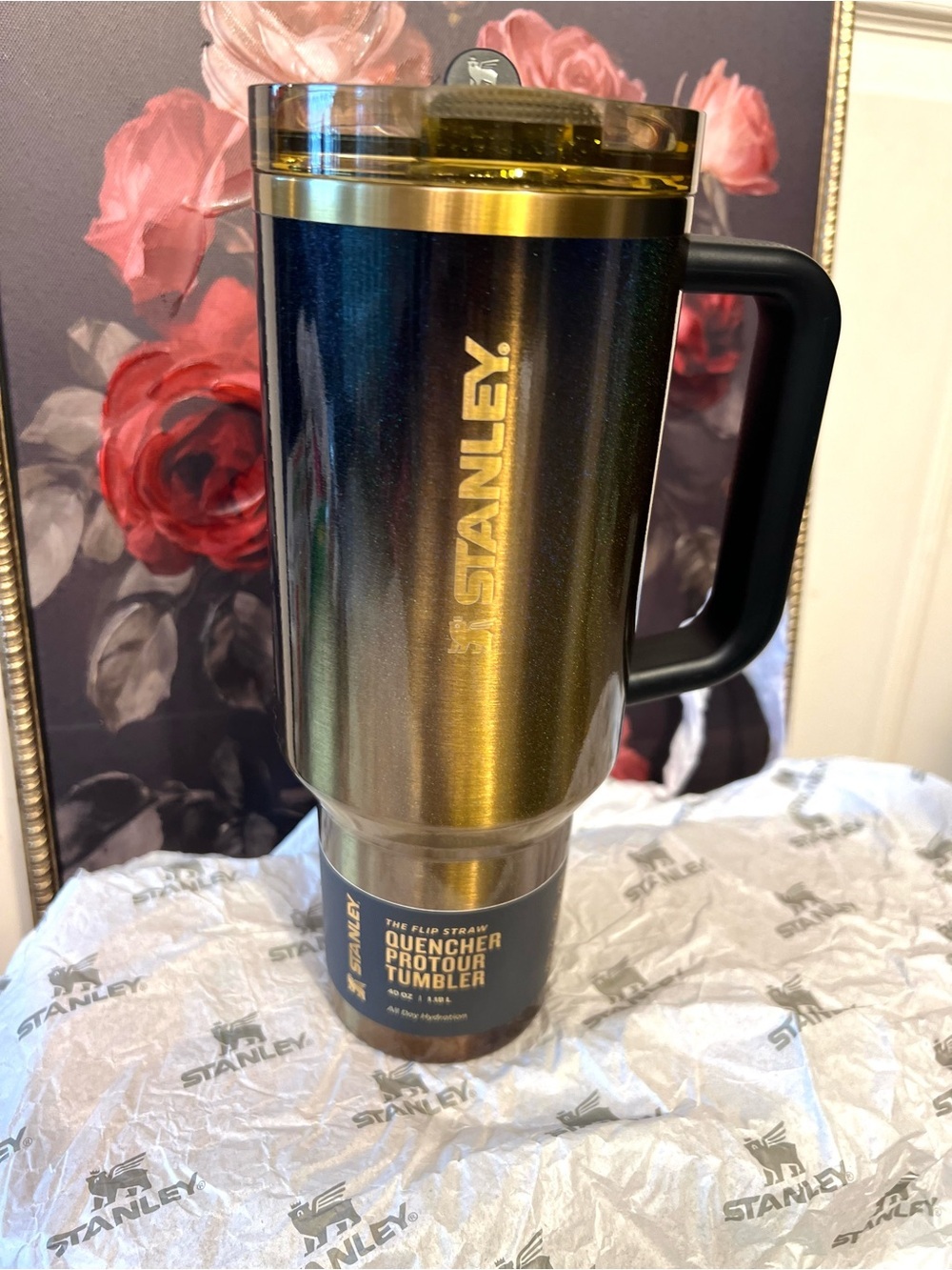 💛🖤🤎Stanley LIMITED EDITION “BLACK HONEY” 40oz Tumbler-NIB🖤🤎💛 - Picture 11 of 14